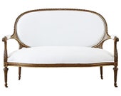 19th Century French Louis XVI Style Neoclassical Canapé Style