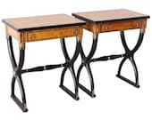 French Charles X Neoclassical Table or Nightstands