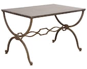 French Iron Cocktail Table in the Manner of Maison Jansen