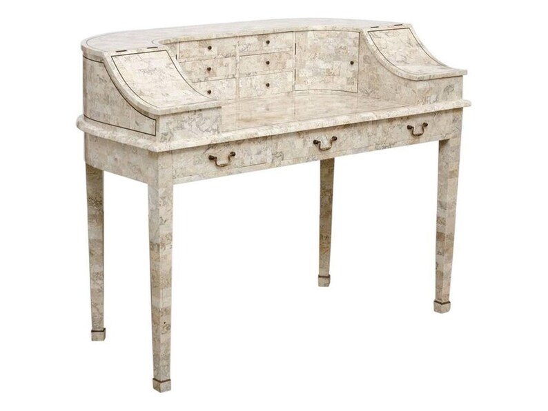 Tessellated Stone Carlton House Desk By Maitland Smith Etsy