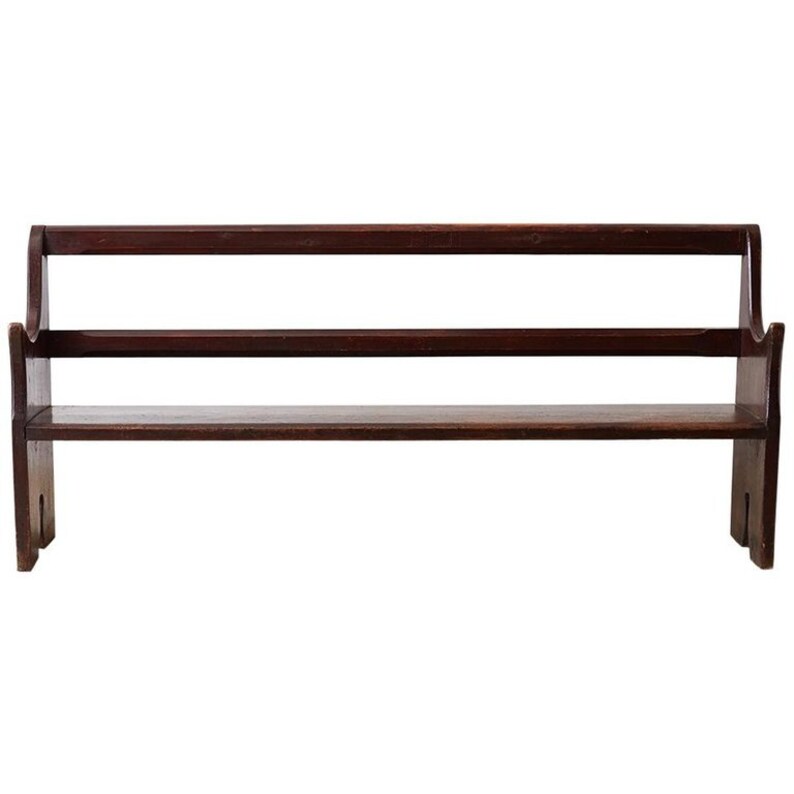 Early 20th Century Redwood Church Pew Or Bench Etsy