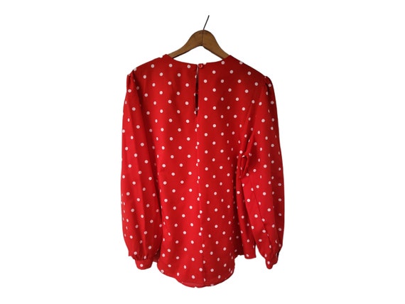 Vintage Levi Strauss & Co Red and White Polka Dot… - image 2