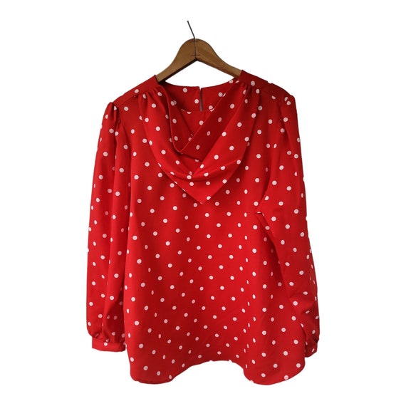 Vintage Levi Strauss & Co Red and White Polka Dot… - image 1