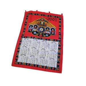 2001 Calendar - Etsy