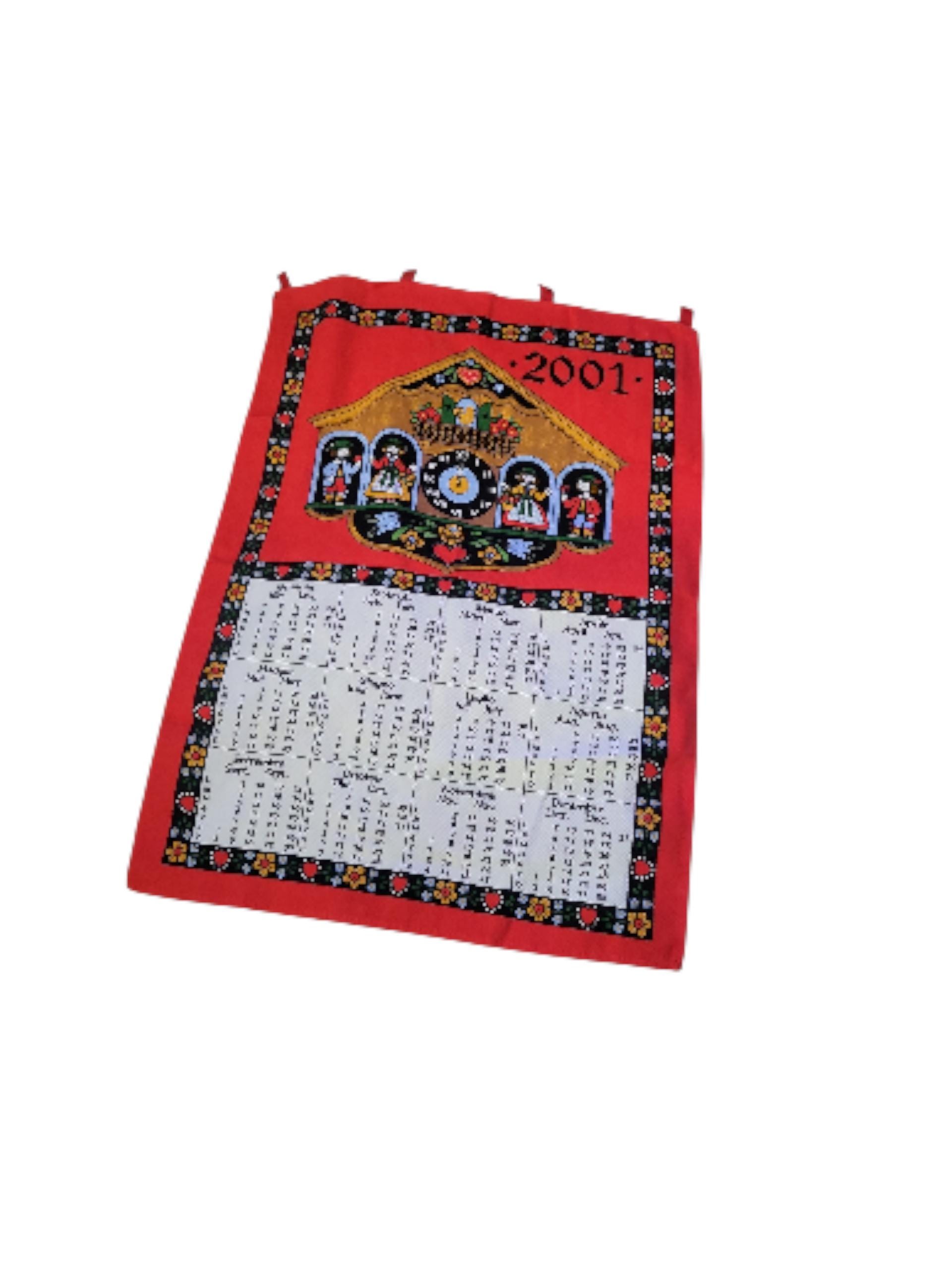2001 Calendar - Etsy