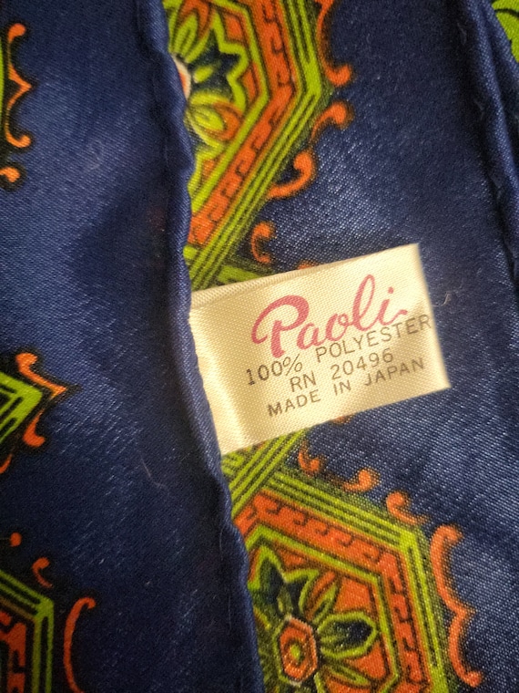 Vintage 60's Paoli Mod Groovy Scarf - image 2