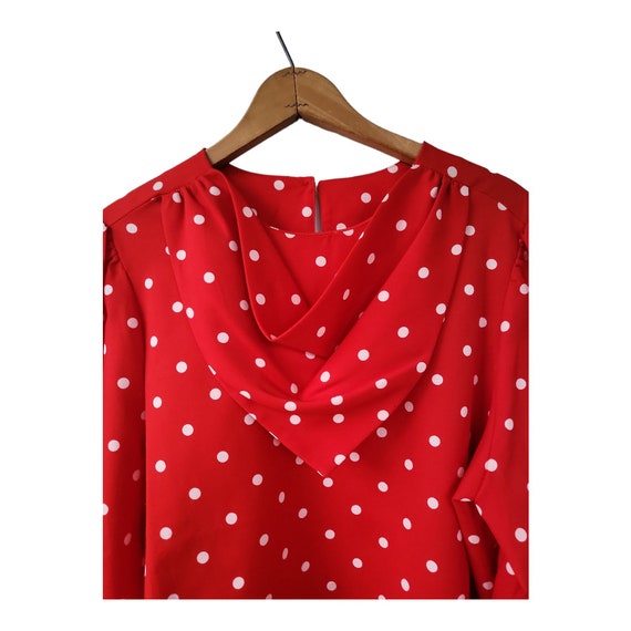 Vintage Levi Strauss & Co Red and White Polka Dot… - image 3