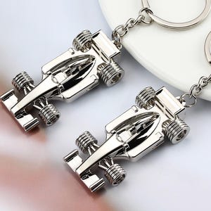 Custom Racing Car Keychain, Personalized Driver Keyfob Gift for Father ...