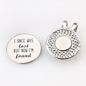 Personalized Golf Ball Marker with Magnetic Hat Clip, Golfing Gifts for Him, Fathers Day Gift for Men, Custom Gift for Dad or Grandfather