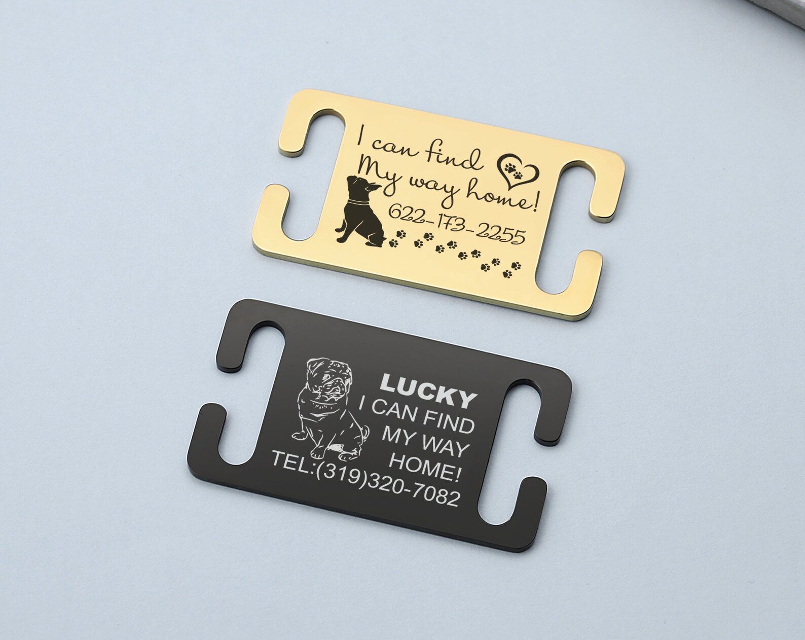 Slide on Pet Tag Slide on Pet ID Tag for Dog Collars Pet Tag Etsy