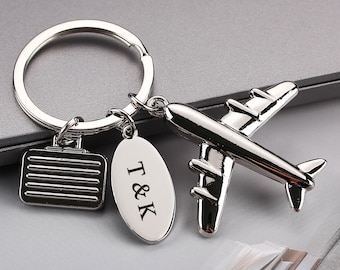 Chaveiro de avião personalizado, chaveiro de modelo de avião personalizado, presente de companhia aérea, presente para melhor amigo, piloto, comissário de bordo