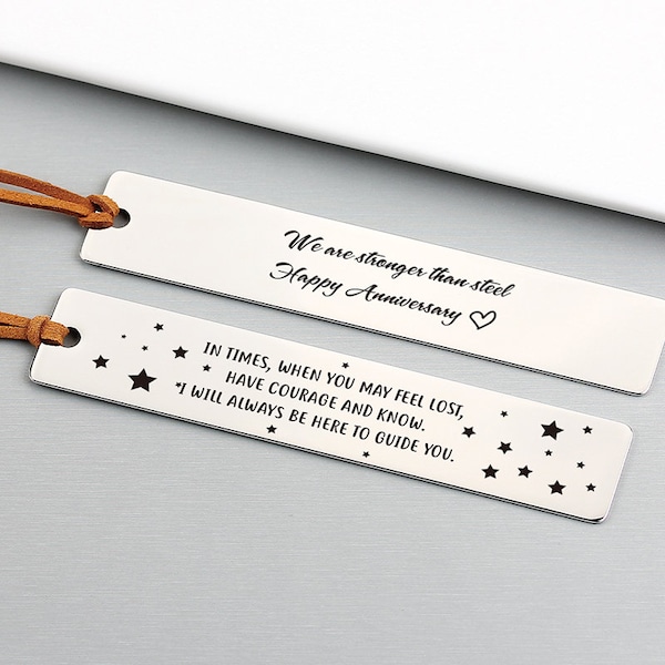 Marque-pages en argent personnalisés, larges marque-pages en métal personnalisés, cadeau pour fils, cadeau de remise des diplômes