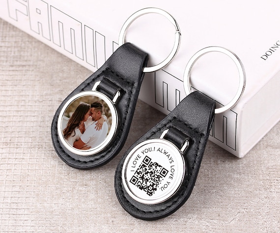 Leather Code Metal Keyring D-Clasp Key Ring with GUIDI Leather Code – PRY main image 2