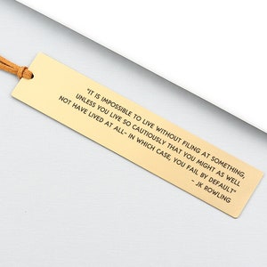 Personalised Stainless Steel Bookmark, Custom Bar Bookmark, Engraved Text Bookmark, Bookmark For Son
