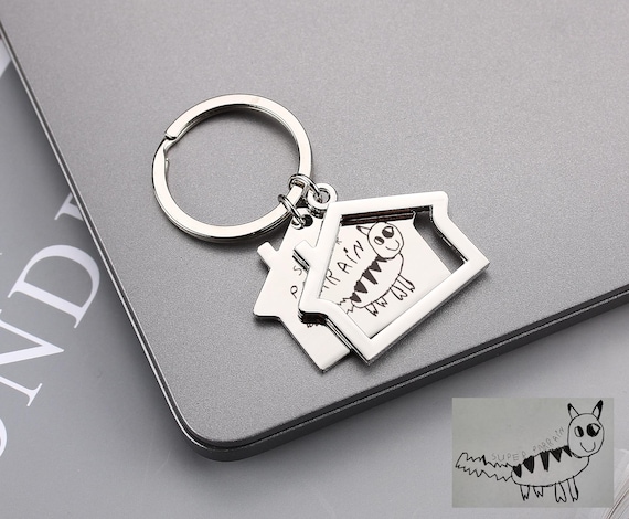 Porte-clés Gravé 'Nouvelle Maison, Nouveaux Souvenirs' - Cadeau Pendaison De Crémaillère Idéal En Acier Inoxydable - 5