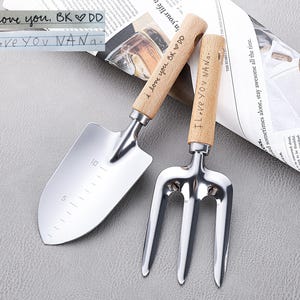 Personalized 3 Piece Garden Tool Set,  Customized Gardening Tool Set, Gardening Tools Kit, Gardening Gifts for Gardener,Father&#39;s Day Gift