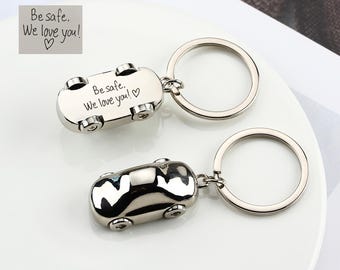 Portachiavi per auto personalizzato, portachiavi per auto con scritta a mano personalizzata e nome personalizzato, regalo per lui, portachiavi a ventaglio per uomo e donna, accessori per auto