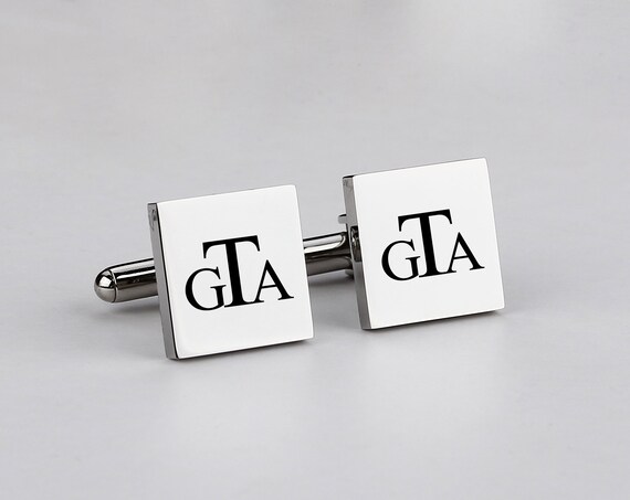 Boutons De Manchette Classiques Homme Noir + Argent - Boutons De Manchette Élégants Pour Smoking Et Chemise