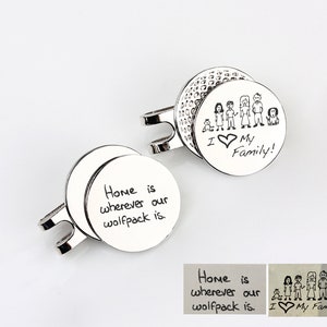 Segnapalle da golf personalizzato, clip per cappello in acciaio magnetico da 25 mm con personalizzazione scritta a mano, regalo per la festa del papà per uomo, regalo per papà o nonno