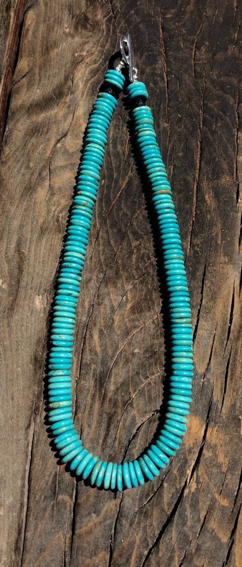 Mens turquoise necklace unisex turquoise necklace mens Etsy