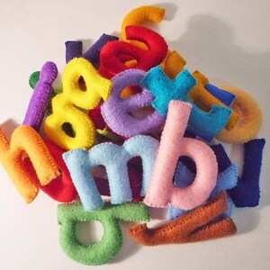 Felt Stuffed Alphabet, Felt letters for kids, Educational Toy image 3