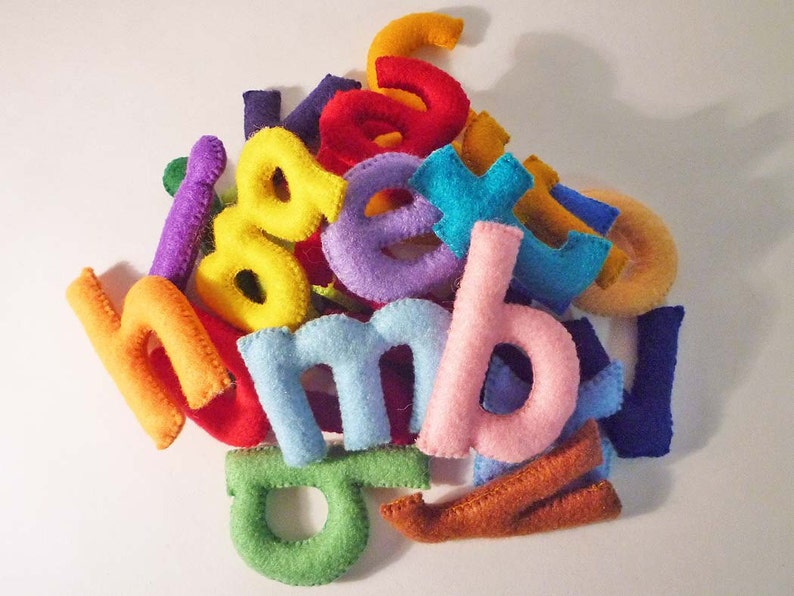 Felt Stuffed Alphabet, Felt letters for kids, Educational Toy image 3