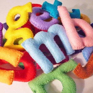 Felt Stuffed Alphabet, Felt letters for kids, Educational Toy image 4