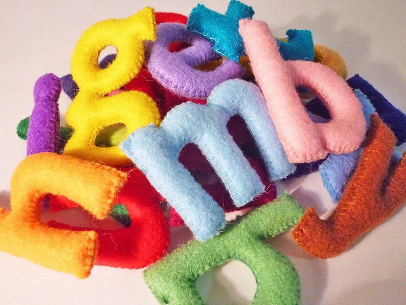 Felt Stuffed Alphabet Felt Letters for Kids Educational Toy Etsy