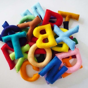 Felt Stuffed Alphabet, Felt letters for kids, Educational Toy