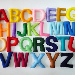 Felt Stuffed Alphabet, Felt letters for kids, Educational Toy image 3