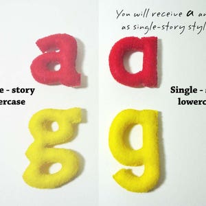 Felt Stuffed Alphabet, Felt letters for kids, Educational Toy image 6