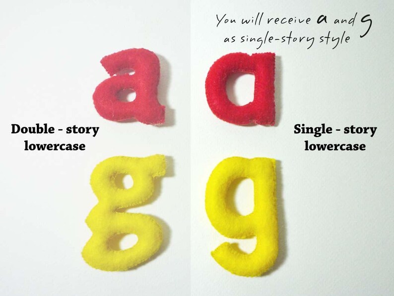 Felt Stuffed Alphabet, Felt letters for kids, Educational Toy image 6