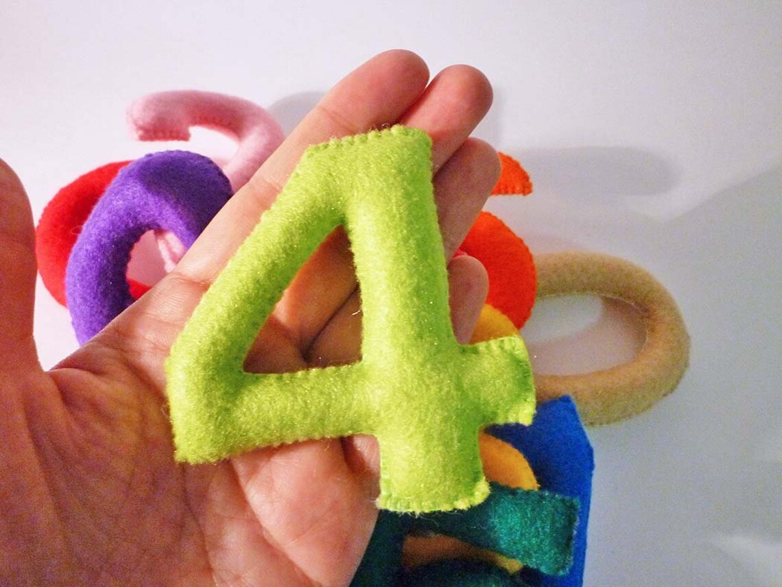 Felt Stuffed Numbers, Numbers Set for Kids, Educational Toy Etsy