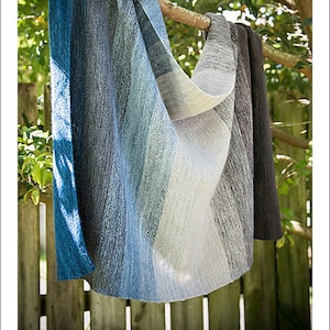 SHAWL KNITTING PATTERN - Big Ombre Wrap