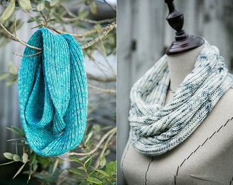 COWL KNITTING PATTERN - Basic Brioche Loop