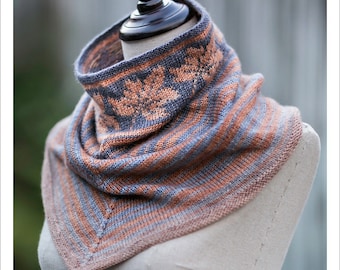 COWL KNITTING PATTERN - Autumnal Cowl Gradients Series