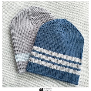 HAT KNITTING PATTERN - Sporty Beanie