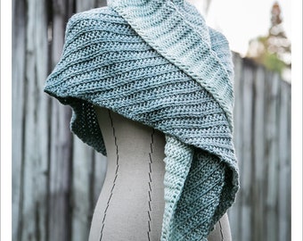 SHAWL KNITTING PATTERN - Winter Solstice