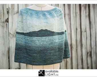 PONCHO KNITTING PATTERN - Rangitoto