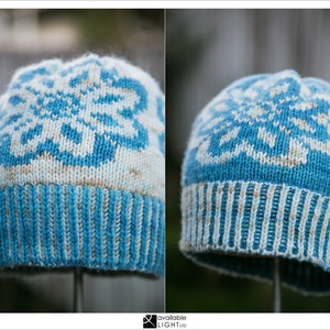 HAT KNITTING PATTERN Winterspring i image 1