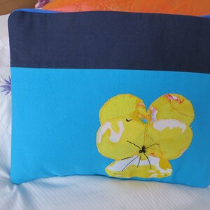 Blume Clutch Tasche Handtasche Stiefmütterchen