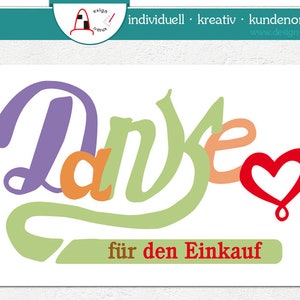 Mini-Dankeskarten "Danke mit Herz"