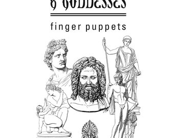 Finger Puppets, Greek Gods, Greek Goddesses, Printable