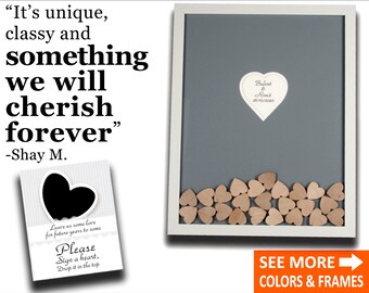 Unique Wedding Guest Book Alternative Unique Guest Book Drop Top Box Frame Wood Heart Guestbook Box Frame Wedding Guestbook Ideas