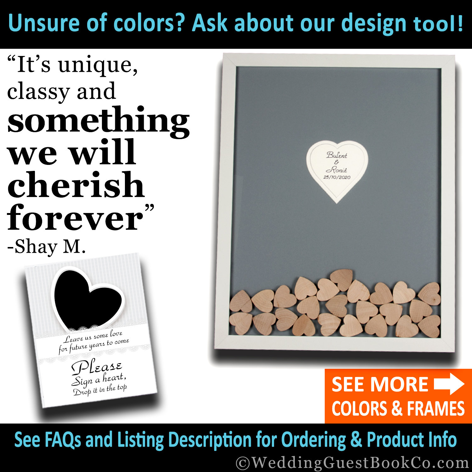 Unique Wedding Guest Book Alternative Unique Guest Book Drop Top Box …