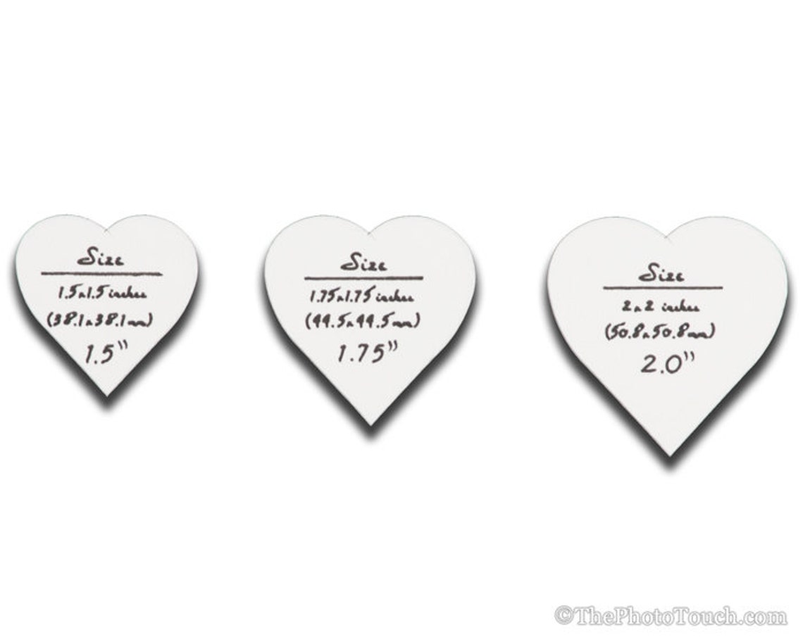 25 Matboard Heart Cutouts 1.5x1.5 Hearts - Etsy