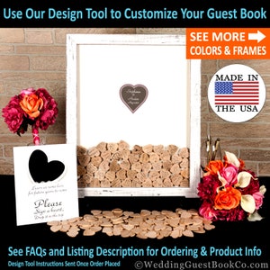 Unique Wedding Guest Book Alternative Rustic Wedding Guestbook Alternative Drop Top Guest Book Wedding Alternative Heart Guest Book Ideas