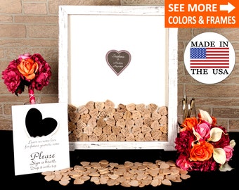 Unique Wedding Guest Book Alternative Rustic Wedding Guestbook Alternative Drop Top Guest Book Wedding Alternative Heart Guest Book Ideas