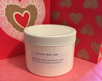 Sales de baño de lavanda