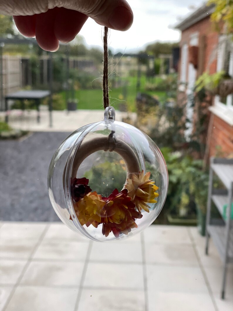 2 or more Flowers in a bauble Perfect Gift image 7